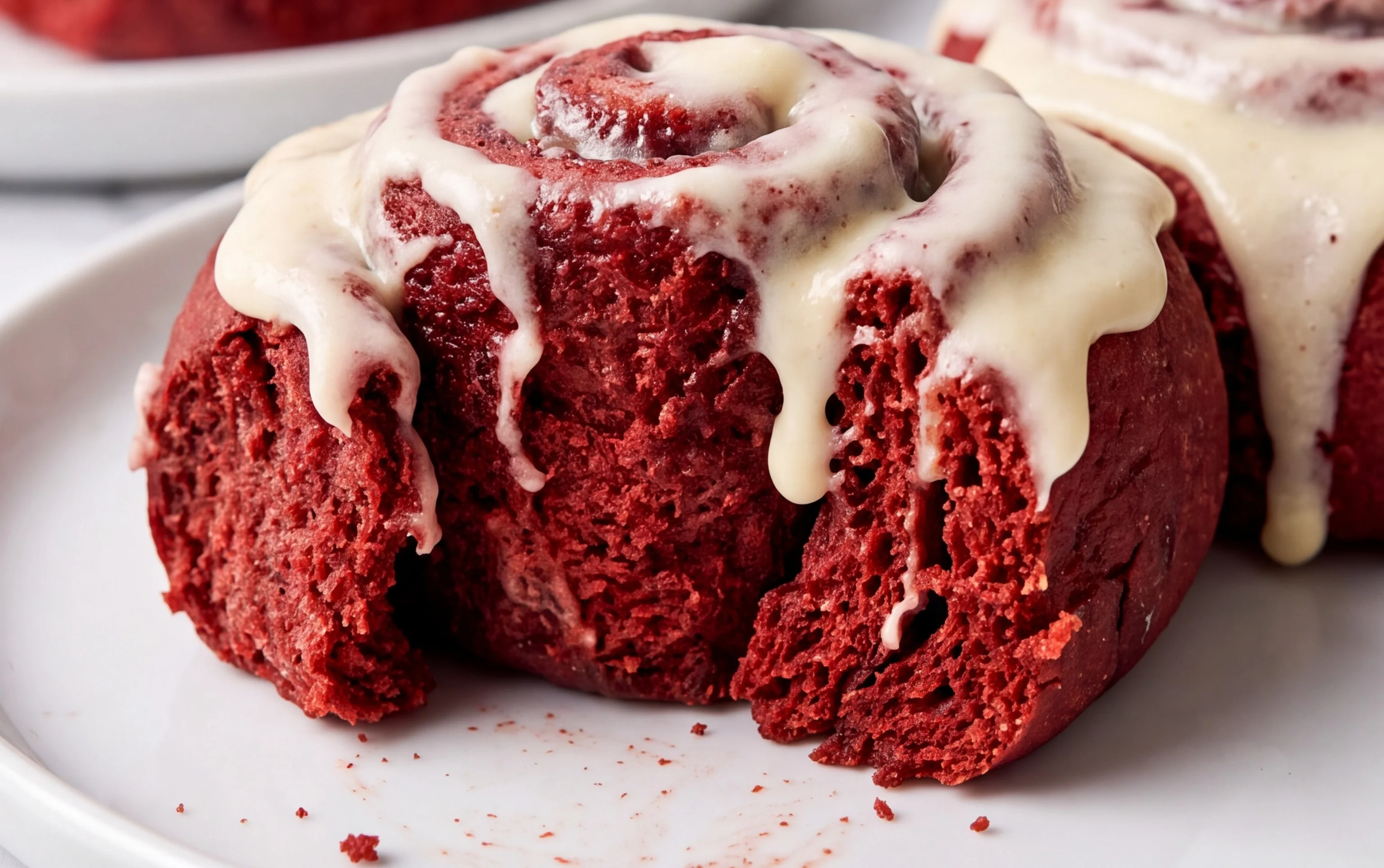 Red Velvet Cake Mix Cinnamon Rolls